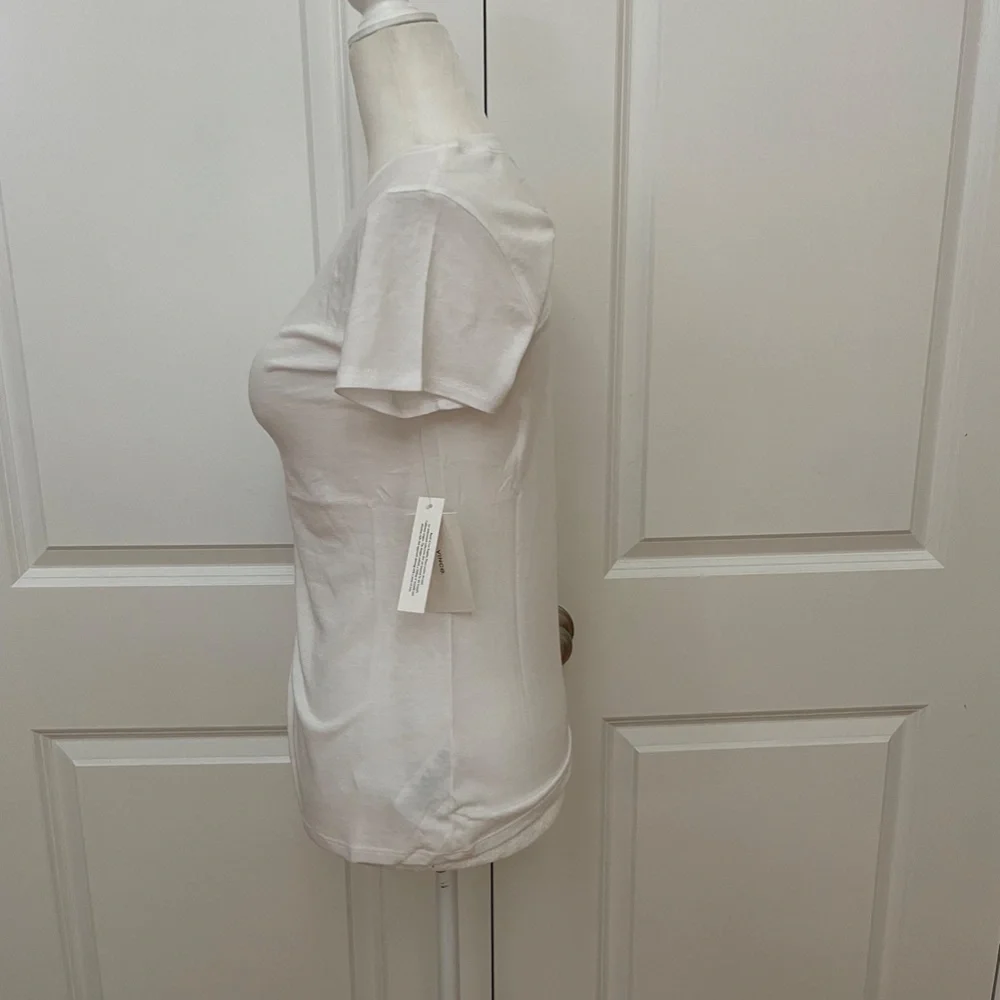 White Little Boy V-Neck T-shirt from Vince - Picture 9 of 14